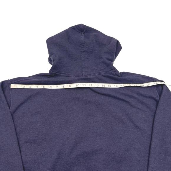 Golden Nugget Casino Mens Navy Cotton Blend Fringe Embroidered Logo Hoodie Sz M - Picture 11 of 11